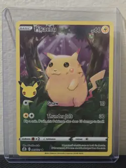 Pokemon Celebrations 25th Anniversary Pikachu 005/025 Holo - Image 1