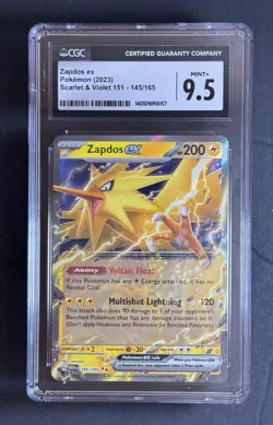 Pokemon TCG Zapdos EX 145/165 SV Scarlet & Violet 151 Double Rare Holo Japanese - Image 1