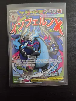 Pokemon Mega Charizard X EX Promo Full Art Holo Me: Mega Evolution 023 English - Image 1