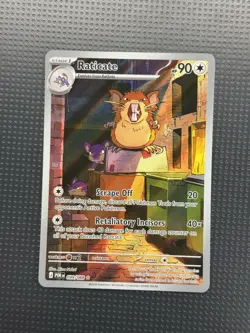 Pokemon Raticate POR RN 099/088 Rare Stage 1 90 HP Scrape Off Retaliatory Incis… - Image 1