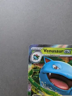 Venusaur ex 003/165 Pokemon TCG 151 Double Holo Rare English - Image 2