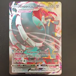 Pokemon TCG Copperajah VMAX 137/192 Swsh02: Rebel Clash Ultra Rare Holo 340 HP - Image 1
