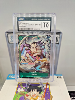 cgc 10 Raizo 2023 Championship OP01-052 Event Pack 2024 One Piece - Image 1