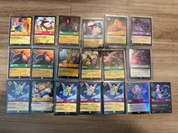 18 Disney Lorcana Mixed Lot Legendaries, Promos And 1 Epic - Image 1