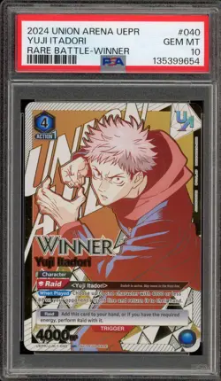 Union Arena Yuji Itadori Rare Battle Winner #040 PSA 10 Gem Mint - Image 1