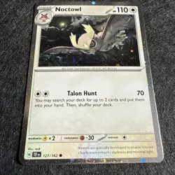 Noctowl 127 Cosmos Holo 127/162 Sv: Scarlet & Violet Promo Cards Holo - Image 2