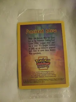 Rare Factory Sealed Pokemon ; Ancient Mew Promo Trading Card Pack Holo 1999/2000 - Image 4