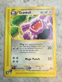 Pokemon Granbull Skyridge 61/144 Common 80HP Stage 1 Regular Card English - Image 1