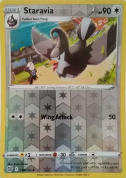 STARAVIA - RARE HOLO - BRILLIANT STARS - POKEMON CARD TCG - 118/172 - Image 1