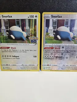 Pokemon Go Snorlax Holo Rare Card 055/078 NM And Reverse Holo - Image 1