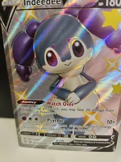 Indeedee V SV114/SV122 - Shining Fates - Ultra Rare Holo Pokemon Card - Image 4