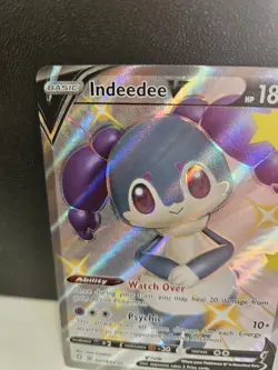 Indeedee V SV114/SV122 - Shining Fates - Ultra Rare Holo Pokemon Card - Image 5