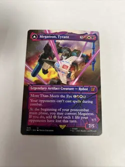 Megatron Tyrant Shattered Glass Nonfoil Card #026 MTG LP - Image 1