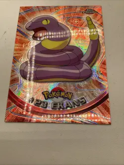 Ekans #23 Chrome Holo Pokemon Topps Chrome Series 1 Card NM front/LP back - Image 3