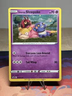 Galarian Slowpoke SWSH126 Black Star Promo Evolving Skies Holo Pokemon Card MP - Image 1