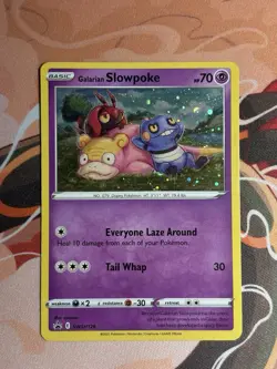 Galarian Slowpoke SWSH126 Black Star Promo Evolving Skies Holo Pokemon Card MP - Image 2