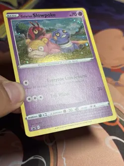 Galarian Slowpoke SWSH126 Black Star Promo Evolving Skies Holo Pokemon Card MP - Image 5