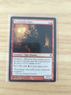 MTG Treasonous Ogre Conspiracy Card 36/210 Regular Uncommon - Image 1