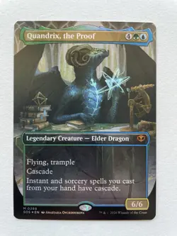 MTG Quandrix, the Proof BORDERLESS FOIL 0286 SOS - Image 1