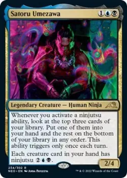Satoru Umezawa -Foil Near Mint MTG Kamigawa: Neon Dynasty - Image 1