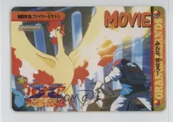 Moltres & Ash Ketchum Bandai Carddass Pokemon Anime Collection Vending Movie - Image 1