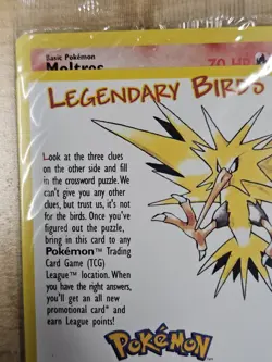 Pokemon Legendary Birds Promo Set/3 Moltres Zapdos Articuno Sealed - Image 2