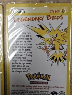 Pokemon Legendary Birds Promo Set/3 Moltres Zapdos Articuno Sealed - Image 4
