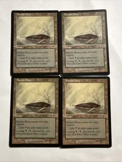 Barren Moor X4 Playset Onslaught Regular Magic The Gathering Mtg - Image 1