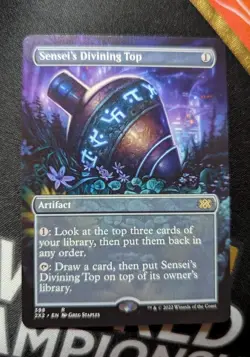 1x Sensei's Divining Top Borderless NM - 2X2 2022​ Magic MTG x1 - Image 1