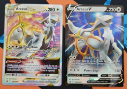 Arceus V & Arceus VSTAR SWSH306 SWSH307 Black Star Promo NM Pokemon TCG - Image 1