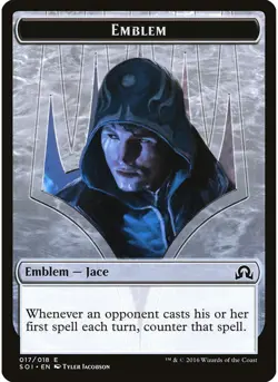 Emblem - Jace, Unraveler of Secrets 17 MTG NM - Shadows over Innistrad - Image 1