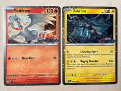Pokemon Card Lot: Reshiram Zekrom Stamped Promo - Paradox Rift Stellar Crown NM - Image 1