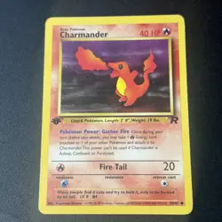 Pokemon TCG - CHARMANDER - 1ST EDITION - 50/82 - TEAM ROCKET 2000 - VINTAGE - LP - Image 1
