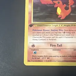 Pokemon TCG - CHARMANDER - 1ST EDITION - 50/82 - TEAM ROCKET 2000 - VINTAGE - LP - Image 2