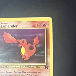 Pokemon TCG - CHARMANDER - 1ST EDITION - 50/82 - TEAM ROCKET 2000 - VINTAGE - LP - Image 4
