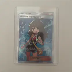 Pokemon Green's Exploration Trainer Ultra Rare Full Art Holo 209/214 Unbroken LP - Image 1