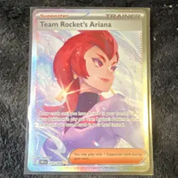Pokemon Team Rocket's Ariana Full Art Holo Trainer-Supporter 237/182 English - Image 1