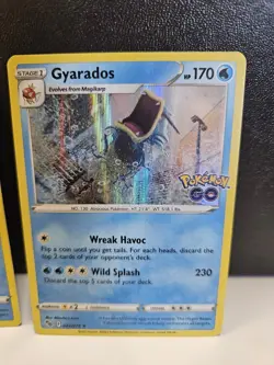 (3)Pokemon TCG Gyarados Pokemon Go 022/078 Holo Rare NM/M - Image 4