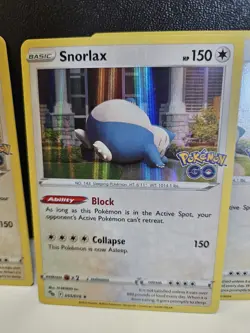(3)Pokemon Go Snorlax Holo Rare Card 055/078 NM - Image 3