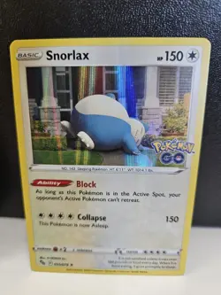 (3)Pokemon Go Snorlax Holo Rare Card 055/078 NM - Image 4