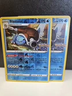 (2)Pokemon Go - Blastoise - 017/078 - REVERSE Holo Rare - NM - Image 1