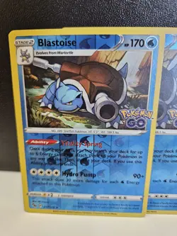 (2)Pokemon Go - Blastoise - 017/078 - REVERSE Holo Rare - NM - Image 2