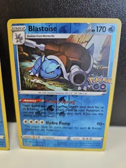 (2)Pokemon Go - Blastoise - 017/078 - REVERSE Holo Rare - NM - Image 3