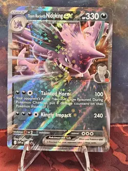Pokemon TCG Team Rocket’s Nidoking EX Black Star Promo 217 - Image 1