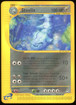 Pokemon 2002 Aquapolis - Steelix - Non-Holo Rare - NM - 35/147 - Image 1