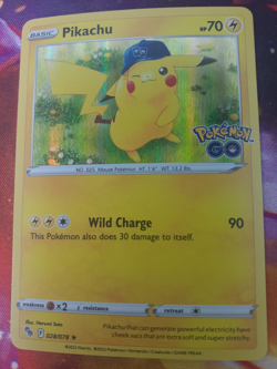 Pikachu 028/078 Pokemon GO Holo LP - Image 1
