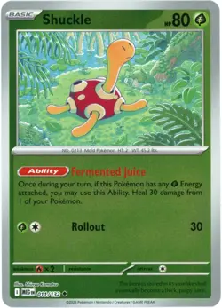 Shuckle (Reverse Holo) 011/132 - Mega Evolution - Pokemon - NM/M English - Image 1
