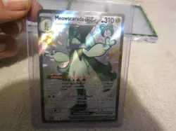 Pokemon Paldean Fates Shiny Meowscarada EX SVP 078 Promo w/ Frame - Image 3