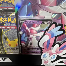 Pokemon Celebrations Collection Dark Sylveon V Promo Booster Oversized Box - Image 3