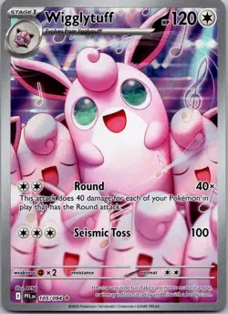 Wigglytuff 105/094 Illustration Rare Phantasmal Flames Pokemon Near Mint - Image 1